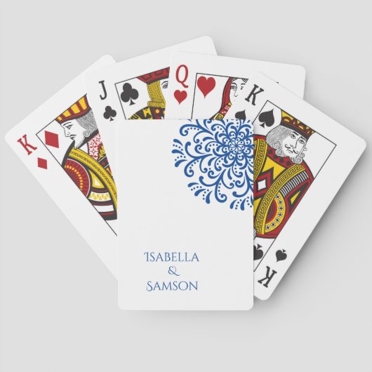 ブルーフお洒落リッシュ結婚ズ トランプ (裏面)