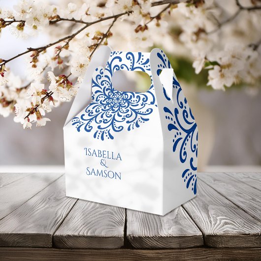 ブルーフお洒落リッシュ結婚ズ フェイバーボックス