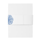 ブルーフお洒落リッシュ結婚ズ 招待状ベリーバンド (裏面例)