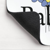 ブルーフかわいらしラワー·バブシアTシャツ マウスパッド (コーナー)