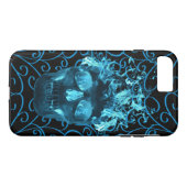 ブルーファイアスカルiPhone 7ケース Case-Mate iPhoneケース (裏面(横))