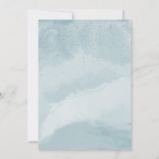 ブルーファイアブリージングドラゴンヘビ誕生日パーティー 招待状 (裏面)