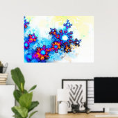 ブルーファイアベリー ポスター (ホームオフィス)