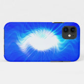 ブルーファイア抽象芸術アート背景 Case-Mate iPhoneケース (裏面(横))