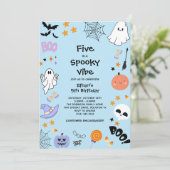 ブルーファイブは不気味ビビーハロウィーン5th誕生日 招待状 (スタンド正面)