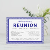 ブルーファストライプのミリ懇親会招待状 招待状 (スタンド正面)