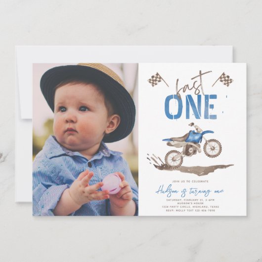 ブルーファストワンダートバイク招待状 招待状 (正面)