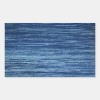 ブルーファブリックのミニチュアおよびモデル質感 長方形シール