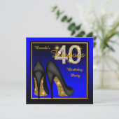 ブルーファブ王室のラス40th誕生日パーティー 招待状 (スタンド正面)