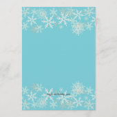 ブルーファミリークリスマスディナーメニューテンプレート メニュー (裏面)