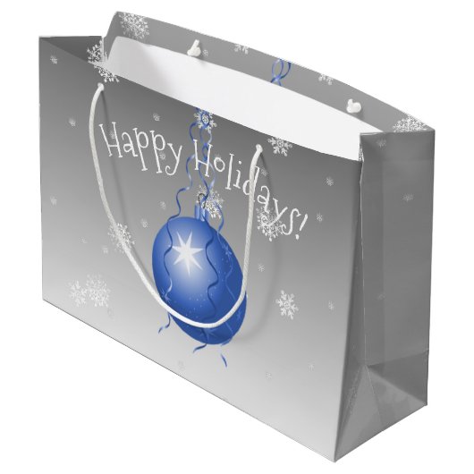 ブルーファンシークリスマスオーナメント抱き枕 ラージペーパーバッグ (裏面アングル)