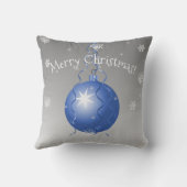 ブルーファンシークリスマスオーナメント装飾用クッション クッション (裏面)