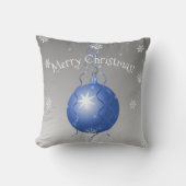 ブルーファンシークリスマスオーナメント装飾用クッション クッション (正面)