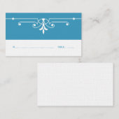 ブルーファンシー装飾座席表 プレイスカード (正面/裏面)