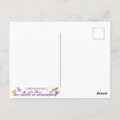 ブルーファンシー風のデ予測できなザートおもしろいユーモア ポストカード (裏面)