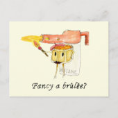 ブルーファンシー風のデ予測できなザートおもしろいユーモア ポストカード (正面)