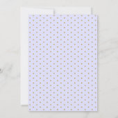 ブルーファンタジーウッドランドトードスツールハウスおもしろい誕生日 招待状 (裏面)