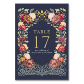 ブルーファンタジーエンチャント庭園の結婚式 テーブルナンバー (正面)