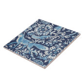 ブルーファンタジーフォレストムラルウッズキツネ右下 タイル (側面)