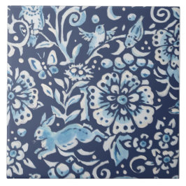 ブルーファンタジーフォレストムラルウッズラビットボトム離れ タイル