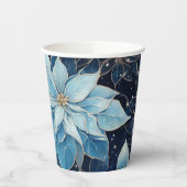 ブルーファンタジーポインセチア 紙コップ (左)