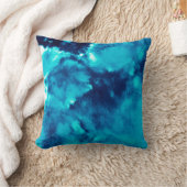 ブルーファントムファッションパターンダーティプラッシュウォーターコール クッション (ブランケット)