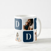 ブルーファーザーの日フォトコラージュマグ コーヒーマグカップ (正面右)