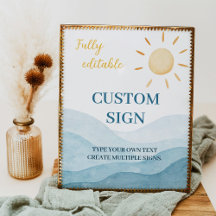 ブルーファーストのまわりにトリップサン誕生日カスタムサイン