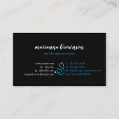 ブルーファーストエイドナース&ドクターデザイン 名刺 (裏面)