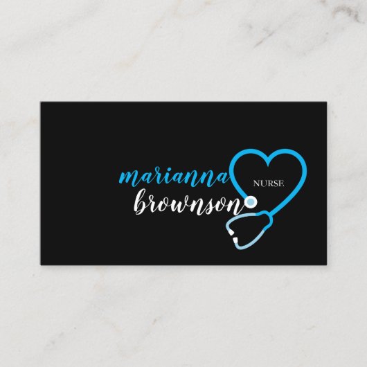 ブルーファーストエイドナース&ドクターデザイン 名刺 (正面)