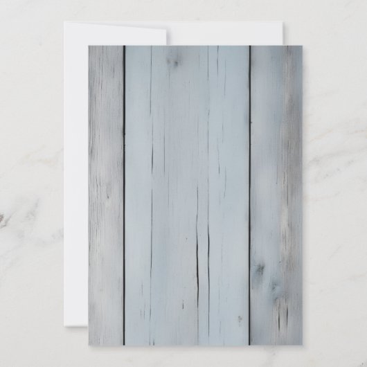 ブルーファーストロデオ男の赤ちゃん1st誕生日 招待状 (裏面)