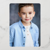 ブルーファースト・ホーリー・コミュニオンフォトシルバーフレーム 箔招待状 (裏面)