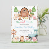 ブルーファームアニマルバースデーパーティー 招待状 (スタンド正面)