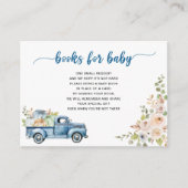 ブルーファームトラックカボチャの本ベビー エンクロージャーカード (正面)