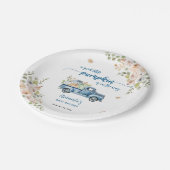 ブルーファームトラックリトルカンプキンスベビーシャワー ペーパープレート (アングル)