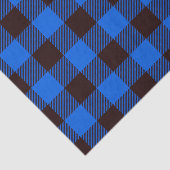 ブルーファームハ素朴ウスバッファローチェックの格子模様 薄葉紙 (詳細)