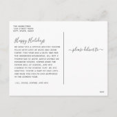 ブルーファーリークリスマスペット シーズンポストカード (裏面)