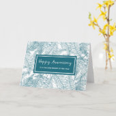 ブルーファーンズ社員記念日カード カード (黄色い花)