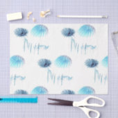 ブルーフィエスタ花火プリントティッシュペーパー 薄葉紙 (クラフト)