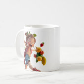 ブルーフィギュア朝 コーヒーマグカップ (正面左)