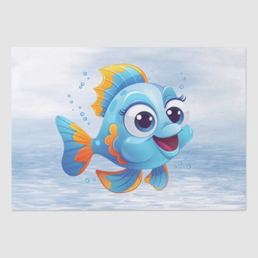 ブルーフィッシュティッシュペーパー 薄葉紙 (正面)