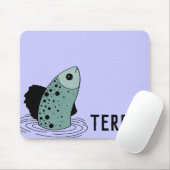 ブルーフィッシュパーソナライズされたマウスパッド マウスパッド (マウス)