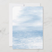 ブルーフィッシュベビーシャワー招待状 招待状 (裏面)