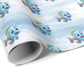 ブルーフィッシュラッピング紙 ラッピングペーパー (ロールコーナー)