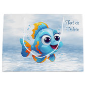 ブルーフィッシュ抱き枕 ラージペーパーバッグ (正面)