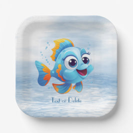 ブルーフィッシュ紙プレート ペーパープレート