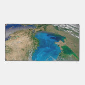 ブルーフィトプランクトン開花インザブラックシー デスクマット (正面)