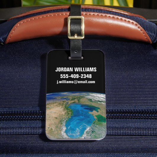 ブルーフィトプランクトン開花インザブラックシー ラゲッジタグ (正面インサイチュ2)