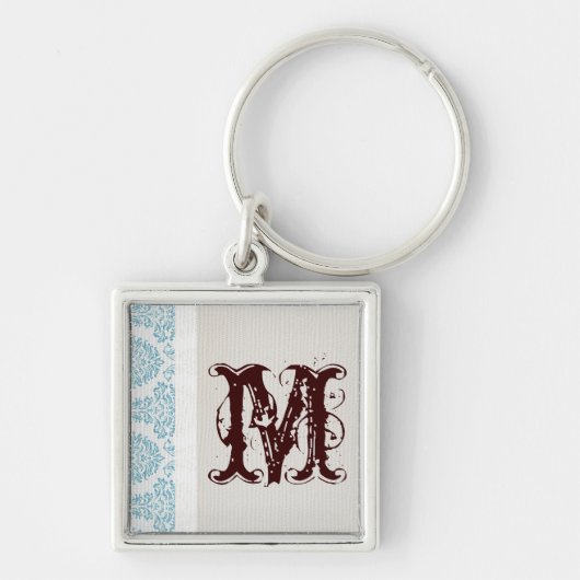 ブルーフィリグリーダマスクキーチェーン キーホルダー (正面)