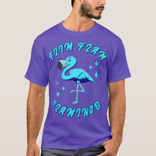 ブルーフィルムフラムボーイズフィルムフラムフラミンゴ動物 Tシャツ